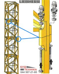 Болт монтажний баштової секції Liebherr